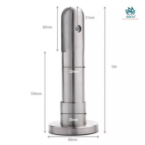 Chân vách ngăn vệ sinh inox 304 mẫu 5